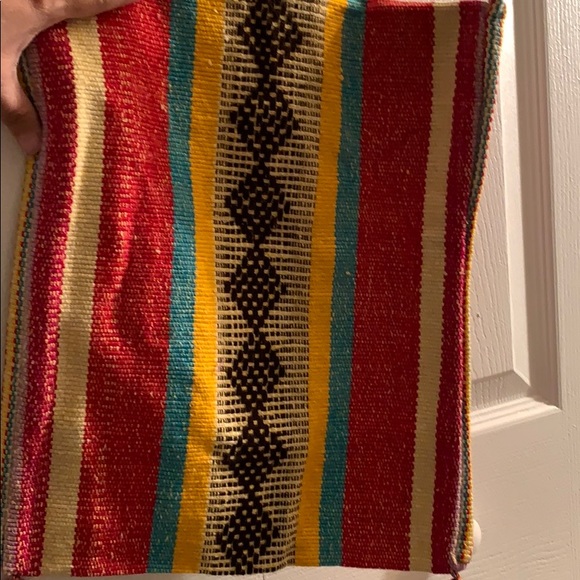 Mexican fabric cross body handbag - Picture 3 of 3